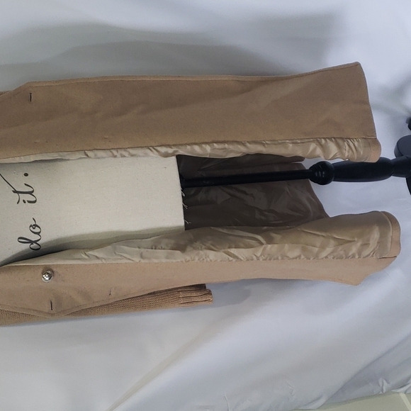 𝅺DIESEL Galore Wool Knit Sleeves Overcoat Long Wrap - Picture 10 of 12